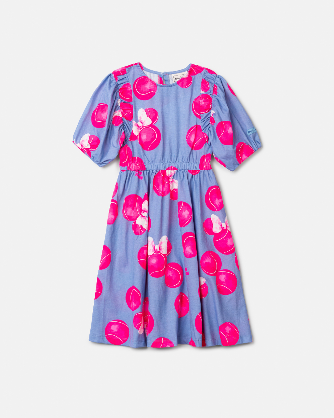 Vestido Infantil Minnie Bolas Tennis Pink - Animê