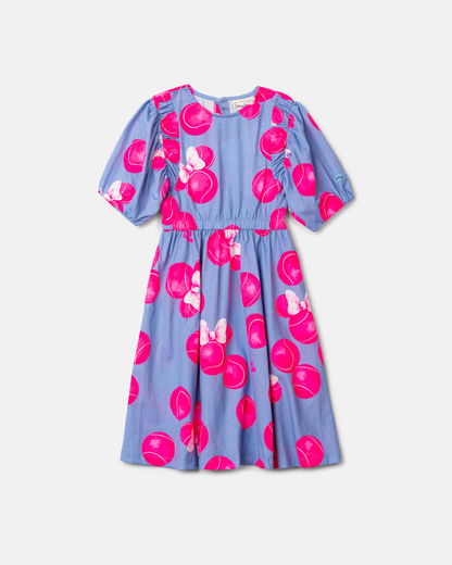 Vestido Infantil Minnie Bolas Tennis Pink - Animê