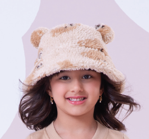 Chapéu Bucket Infantil Pele Orelhinhas Ursinhas - Pituchinhus PRÉ-VENDA