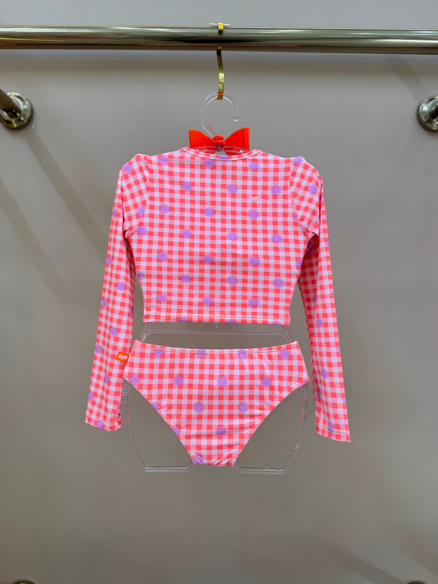 Biquíni Infantil Trio Cropped ML Lara Aplic Hot Est Piquenique - Siri Kids