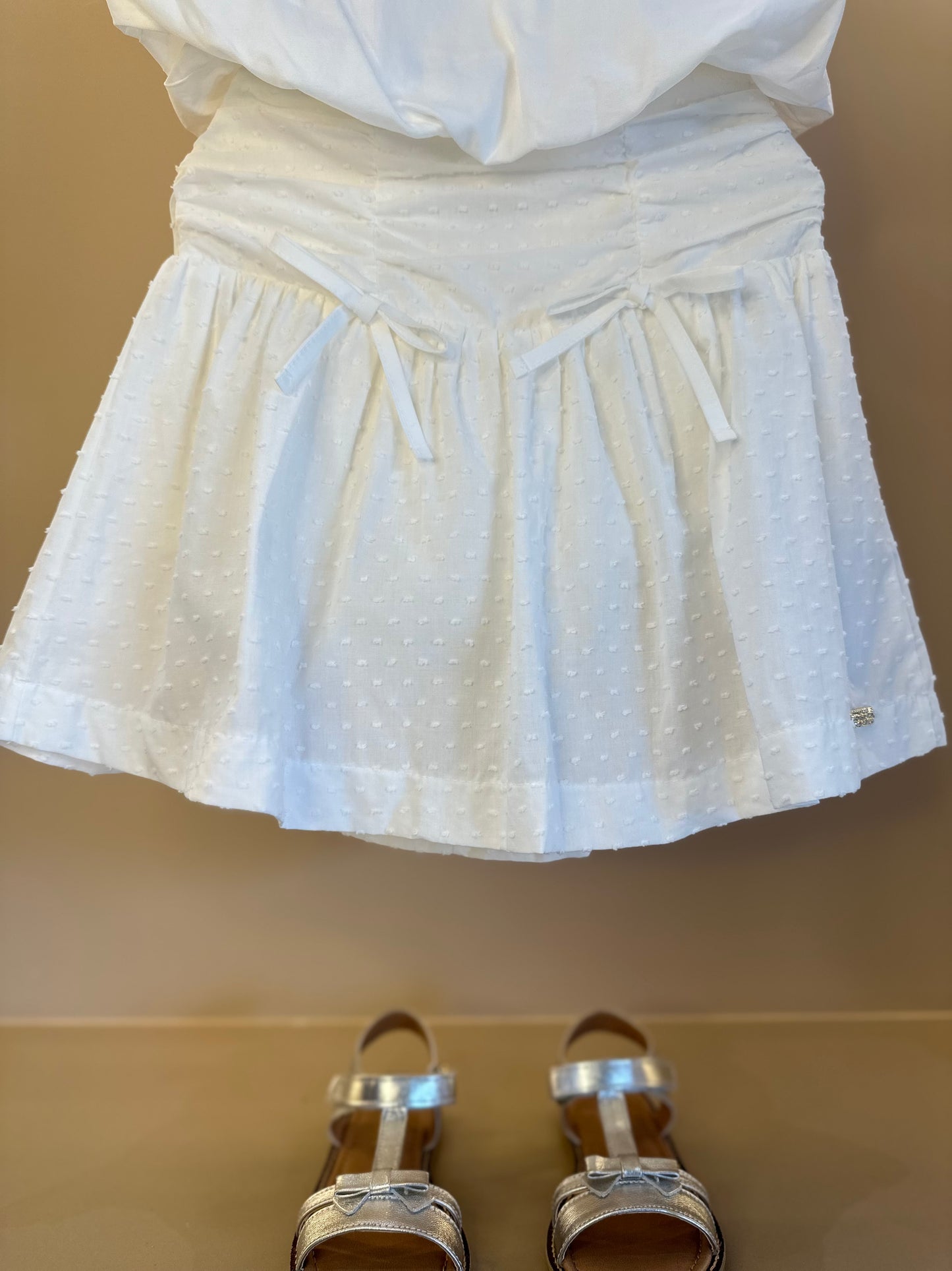 Conjunto Infantil Blusa Balonê e Saia Laise Multi Laços - Animê