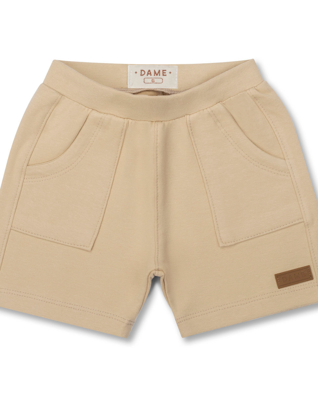 Conjunto Bebê Body Suedine Algodão ML Trio Teddy e Bermuda Moletom Algodão Bege - Dame