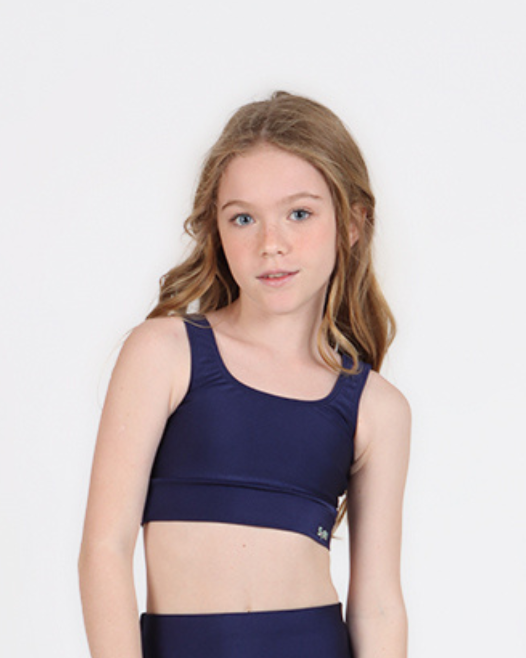 Top Infantil Luciana Trilobal Marinho - Siri Sport