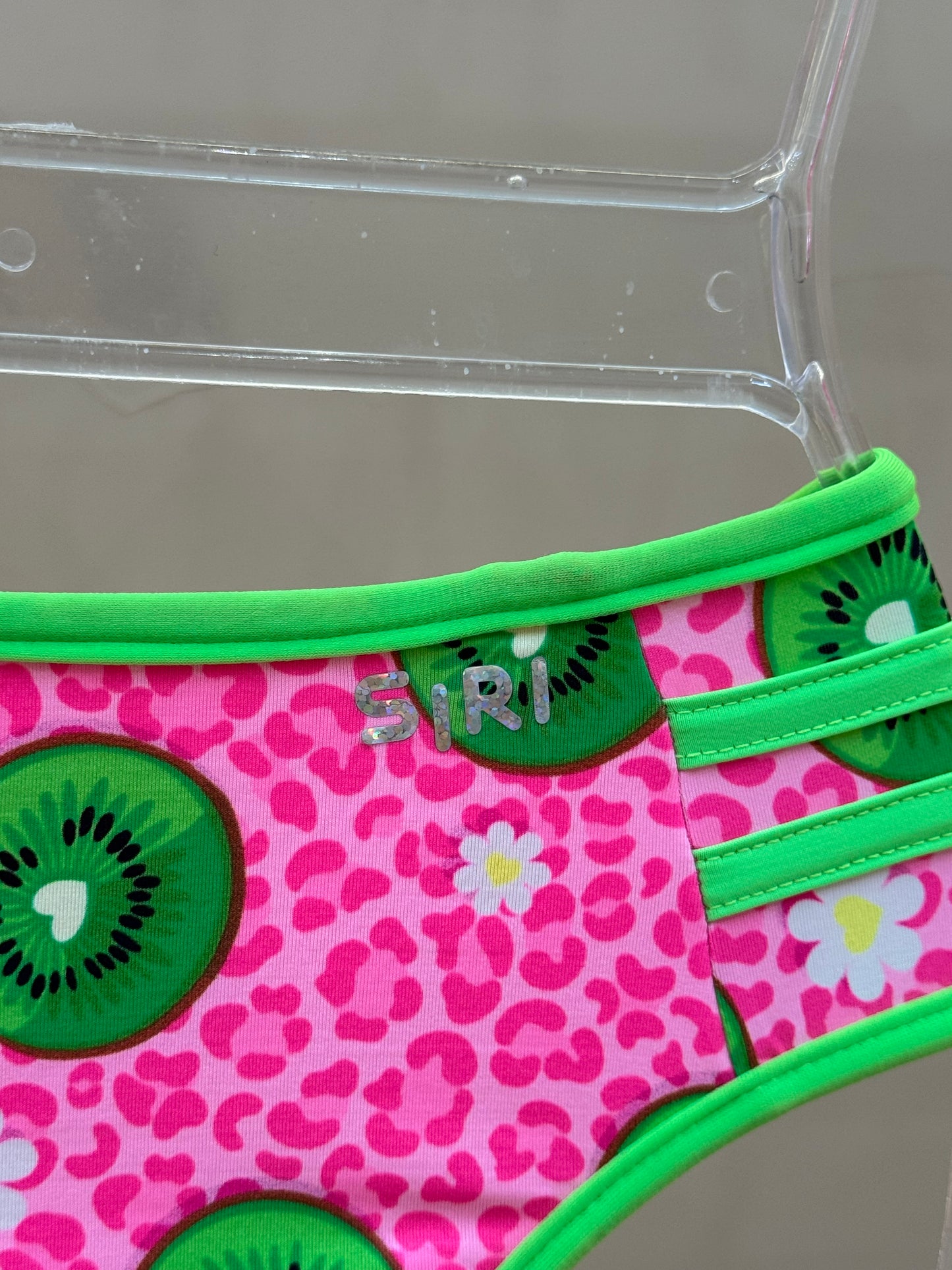 Biquíni Infantil Cropped Julia Aplic Est Kiwi - Siri Kids