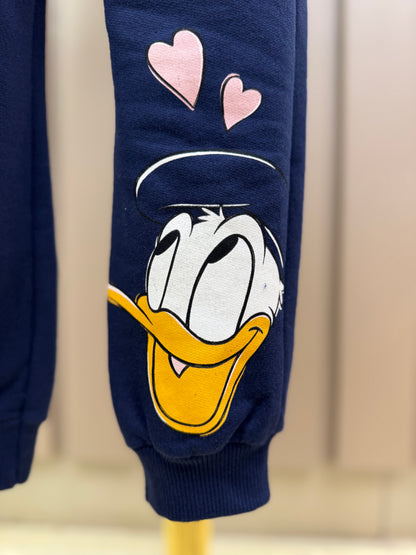 Conjunto Infantil Moletom Casaco Daisy e Calça Marinho - Momi