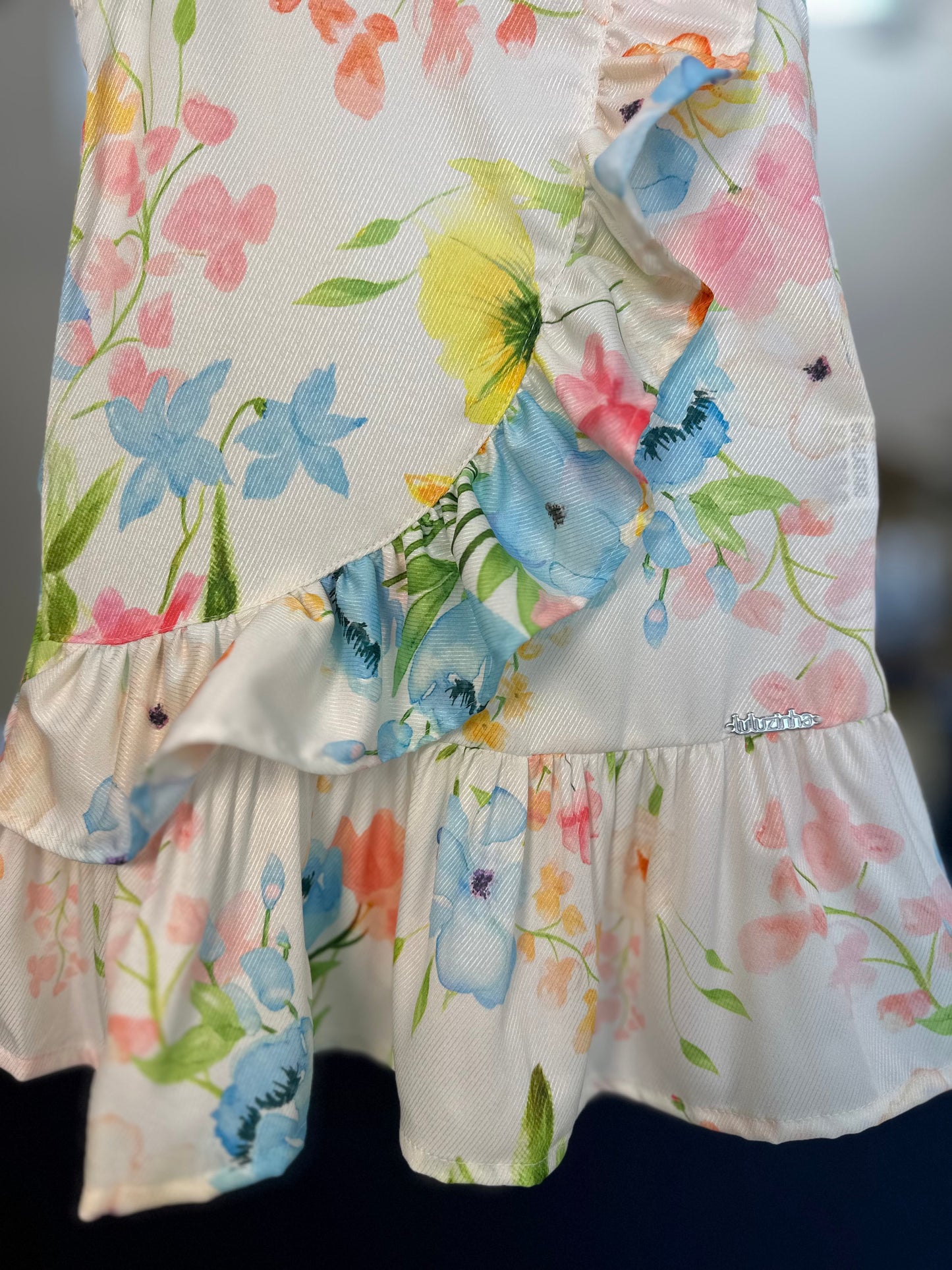 Vestido Infantil Rodado Floral - Luluzinha
