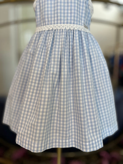 Vestido Infantil Clássico Flores de Crochê - Luluzinha