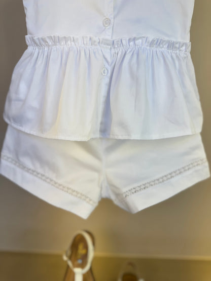 Conjunto Infantil Bordados e Pérolas - Petit Cherie
