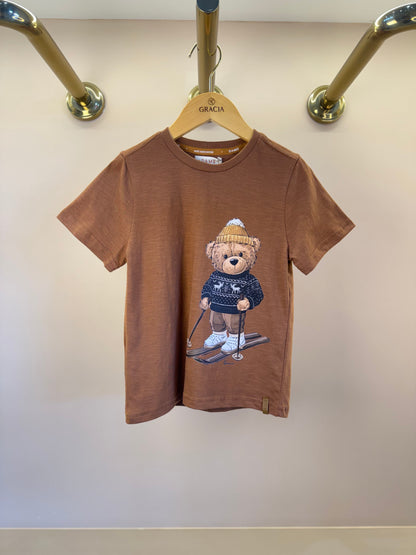 Camiseta Infantil MC Teddy Ski Couro - Dame