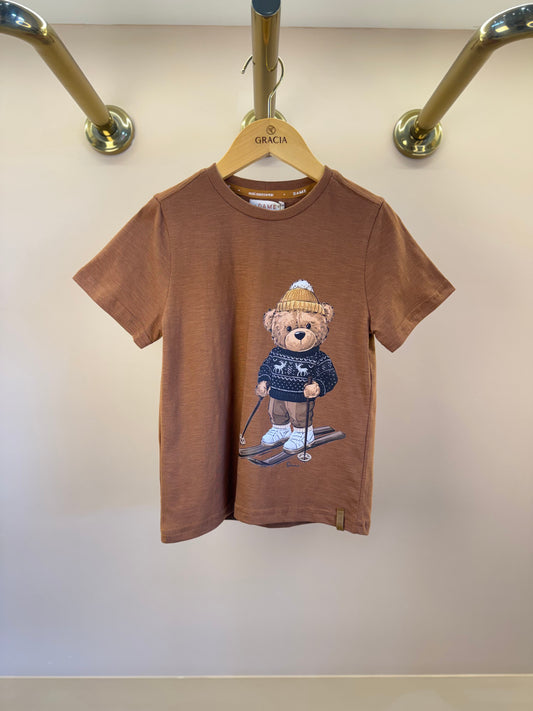 Camiseta Infantil MC Teddy Ski Couro - Dame
