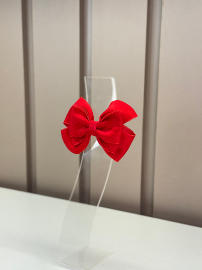 Laço Infantil Special All Organza Vermelho Clássico Tam. M - Gracia