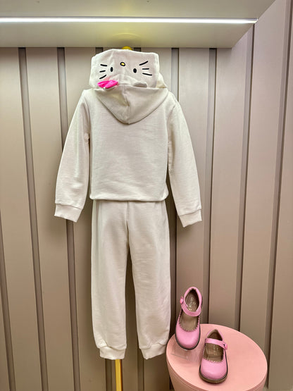 Conjunto Infantil Moletom Casaco Cute Style e Calça Hello Kitty - Momi