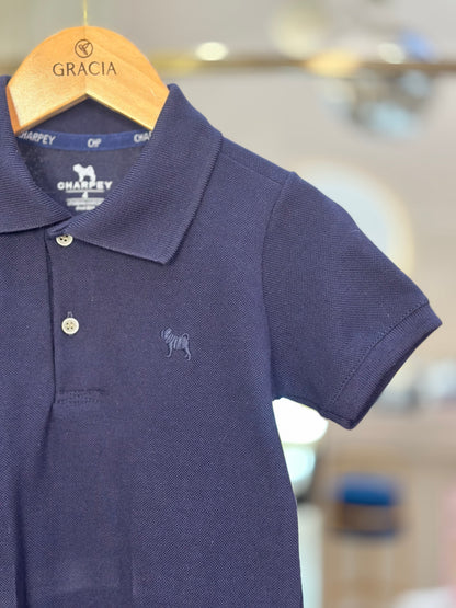 Polo Infantil Piquet Marinho - Charpey