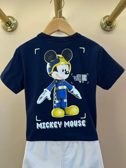 Conjunto Infantil T-Shirt Select Player Mickey Mouse e Bermuda Sarja - Youccie