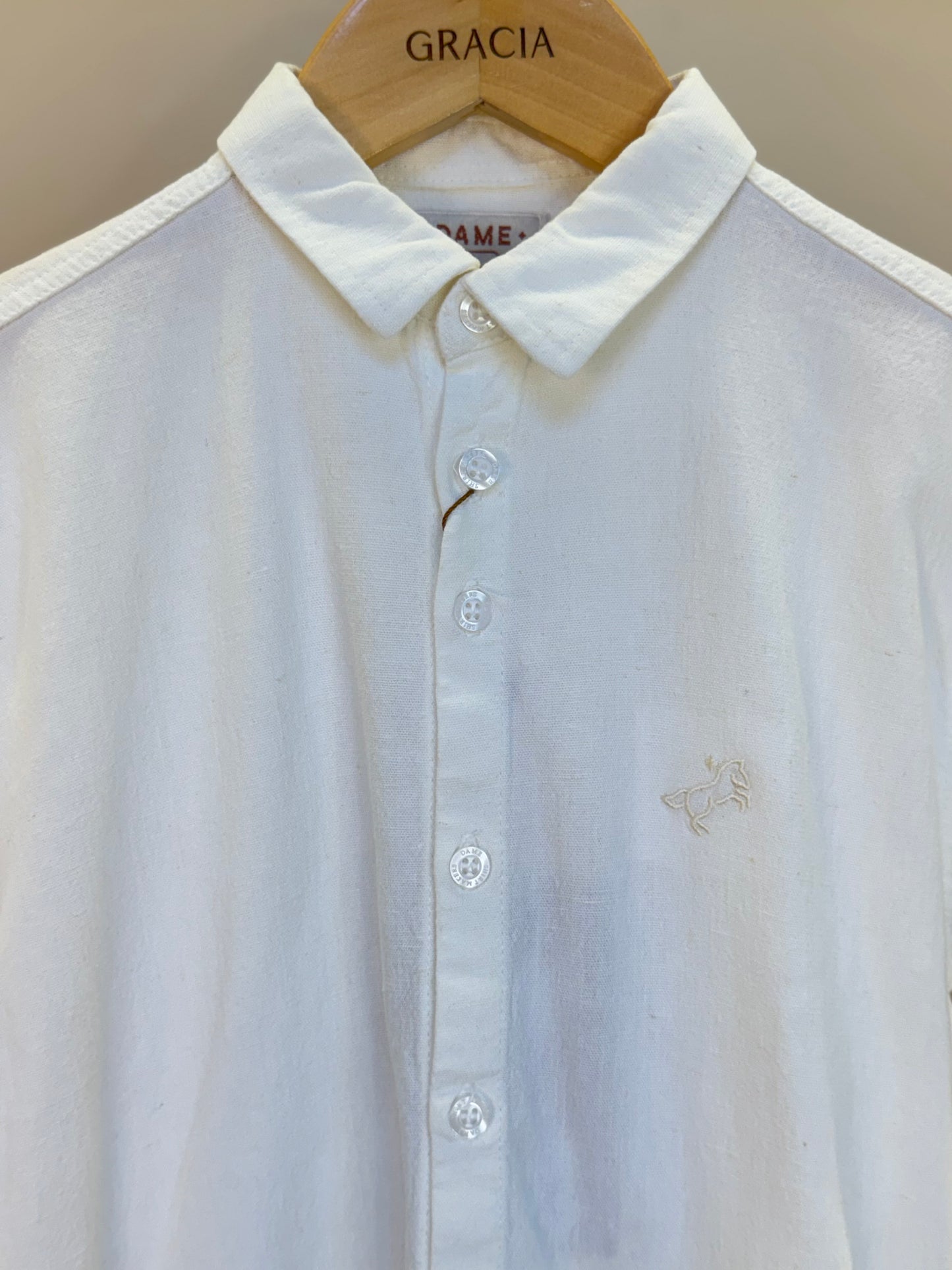 Camisa MC Linho Frida Off - Dame