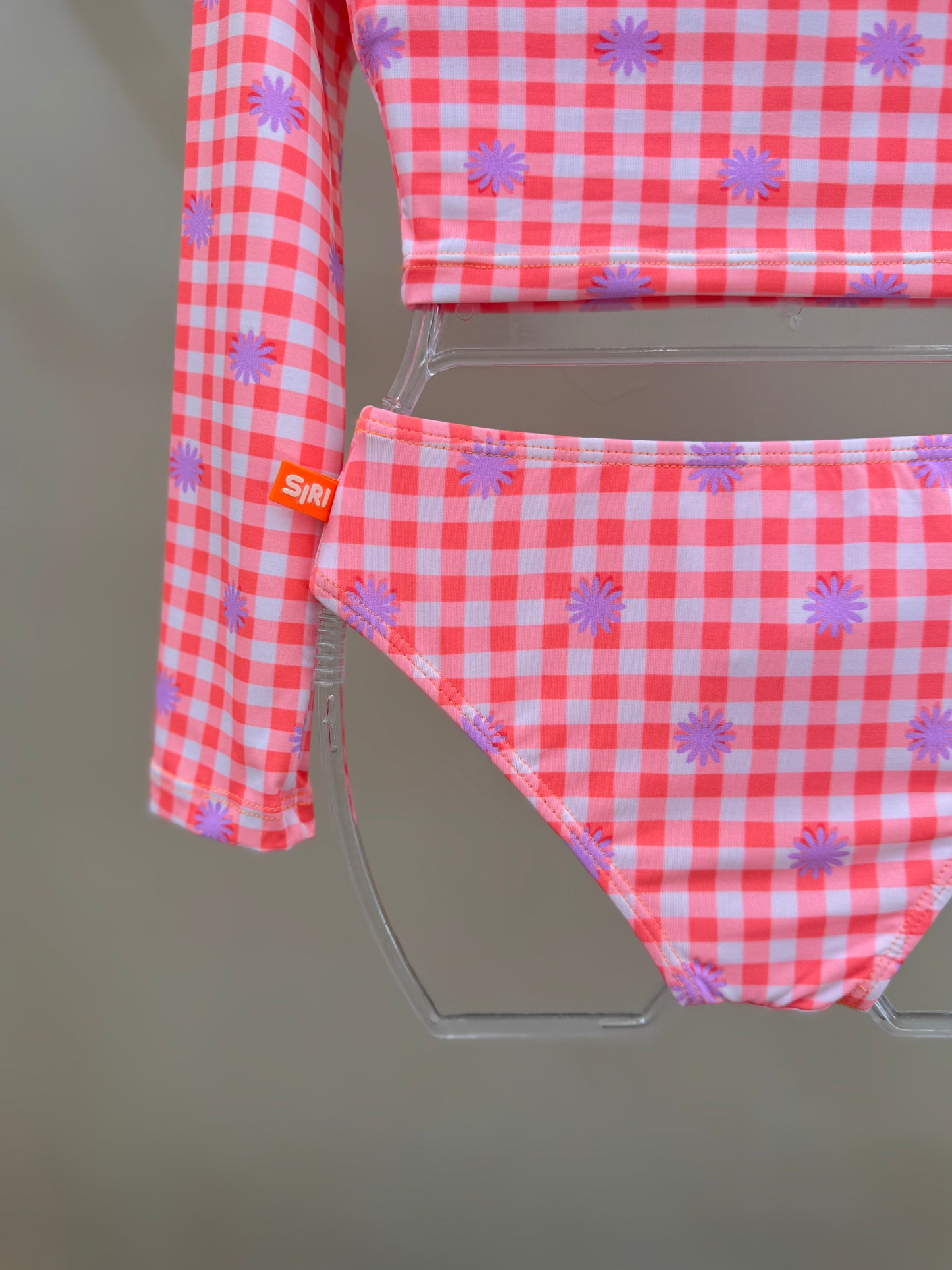 Biquíni Infantil Trio Cropped ML Lara Aplic Hot Est Piquenique - Siri Kids