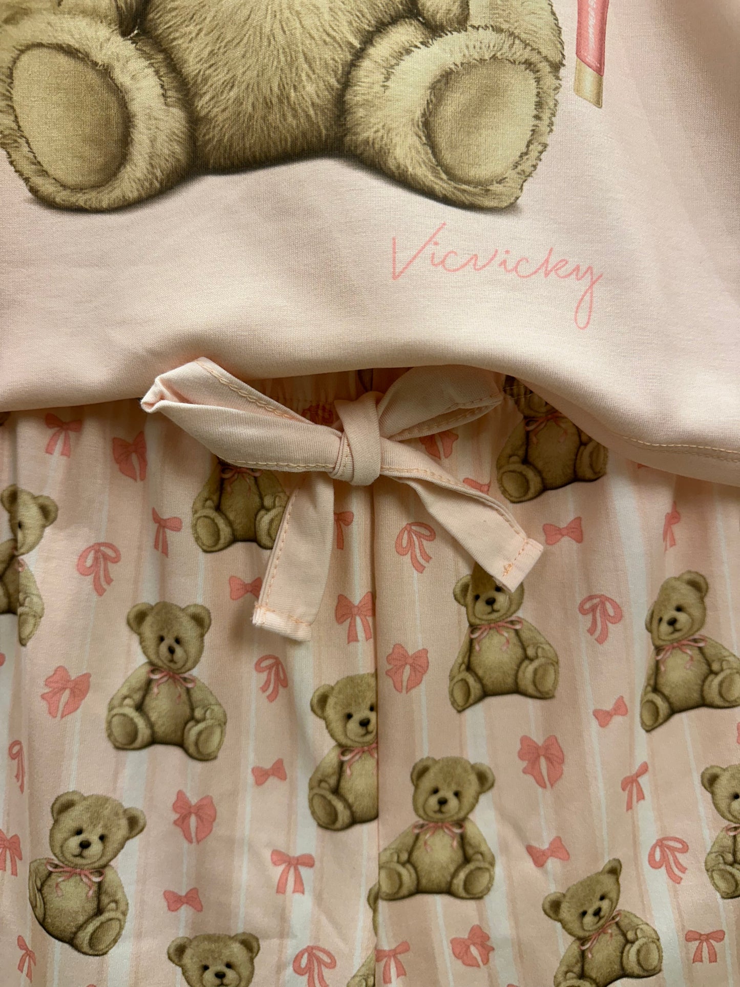 Pijama Teen Blusa e Short Rosa Claro - Vic Vick