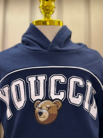 Conjunto Infantil Moletom YCC Ursinho Casaco e Calça Marinho - Youccie