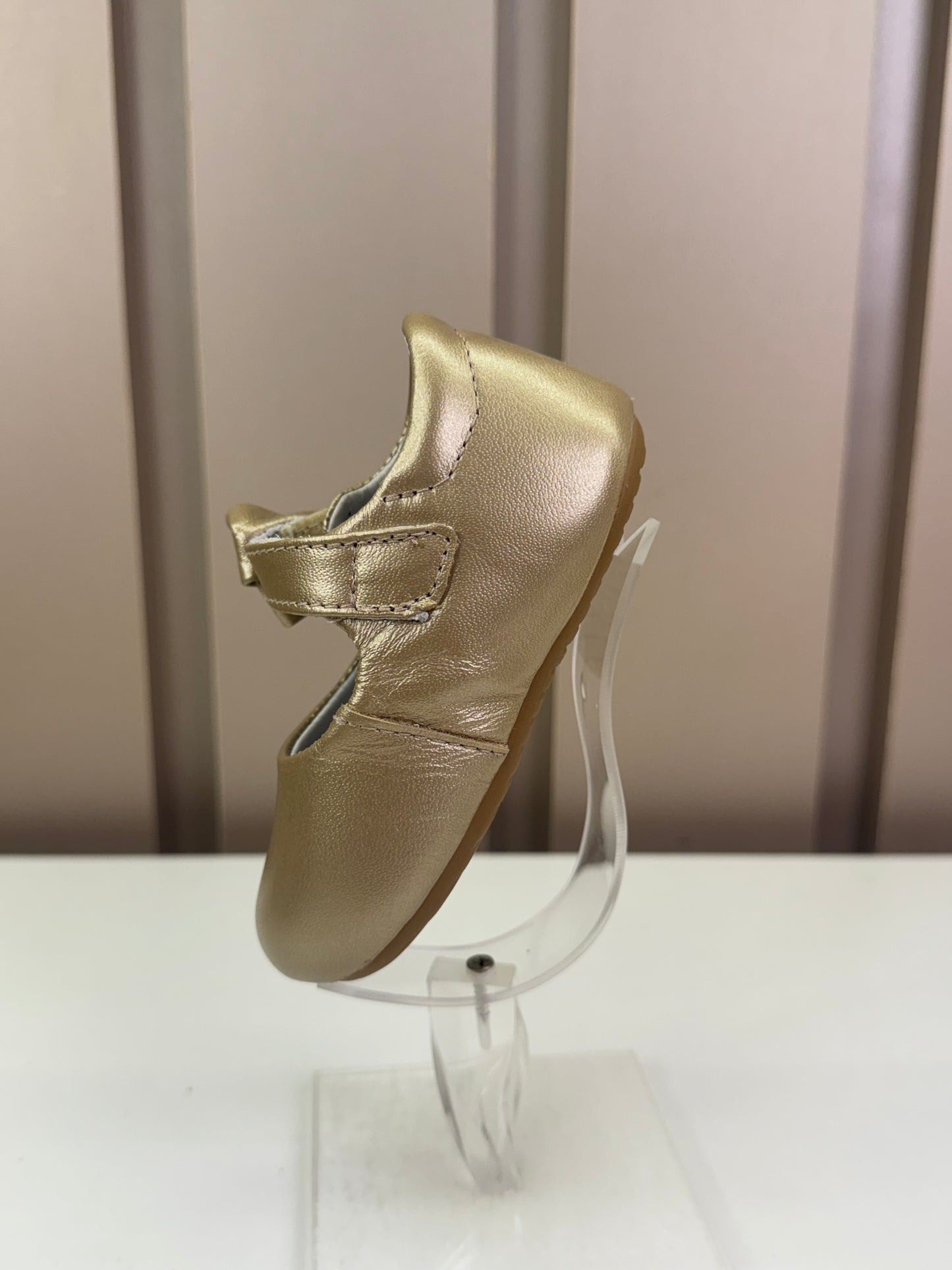 Sapatilha Bebê Stylish Glitter Champagne - Gambo