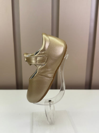 Sapatilha Bebê Stylish Glitter Champagne - Gambo