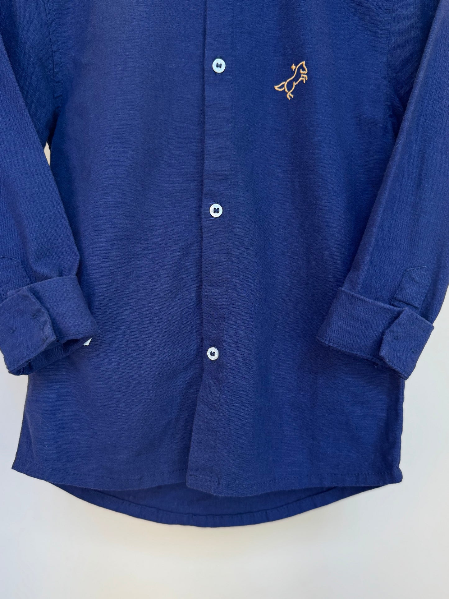 Camisa de linho marinho - Dame
