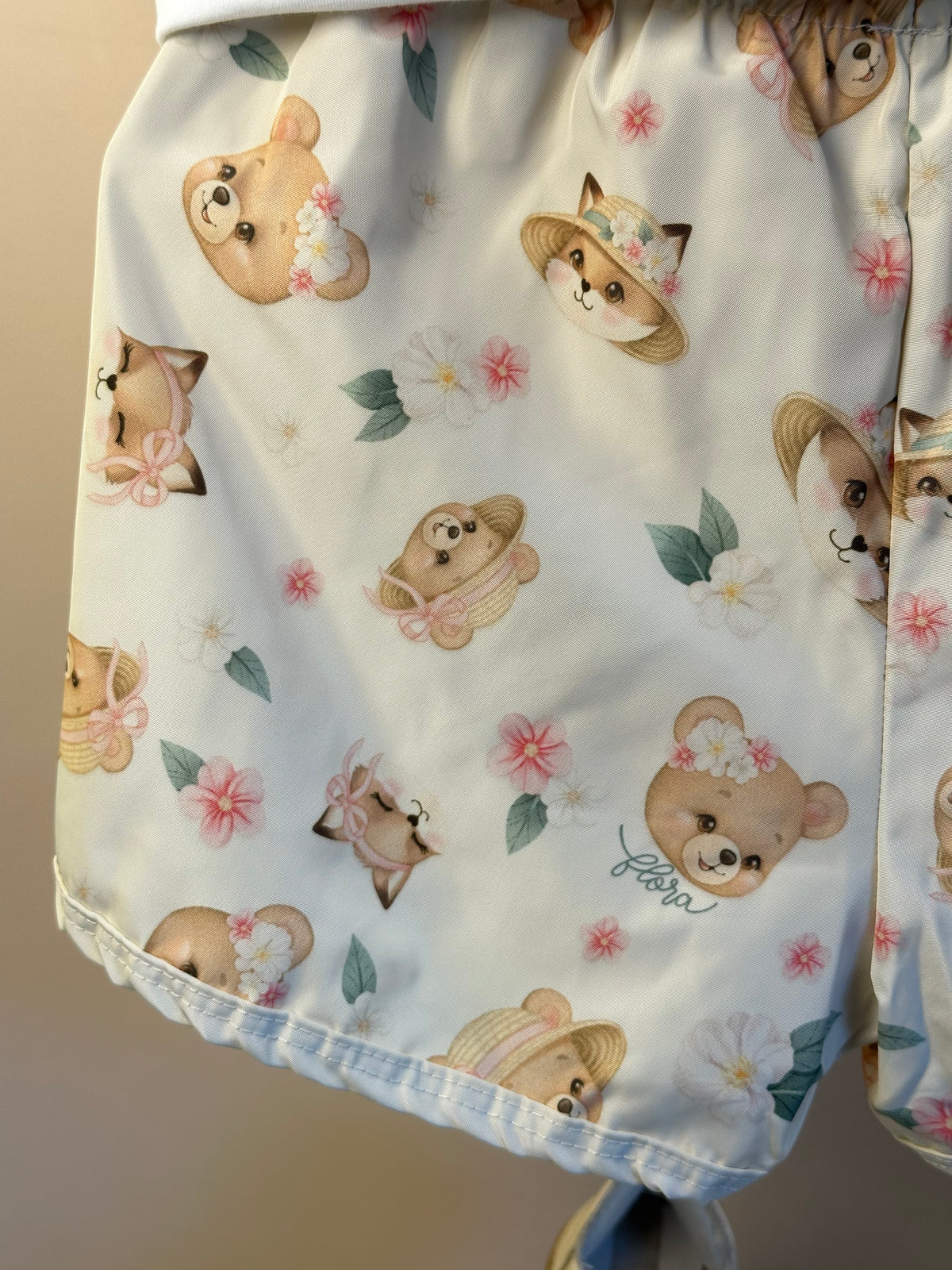 Conjunto Infantil Blusa e Shorts Estampa Ursinhas - Infanti