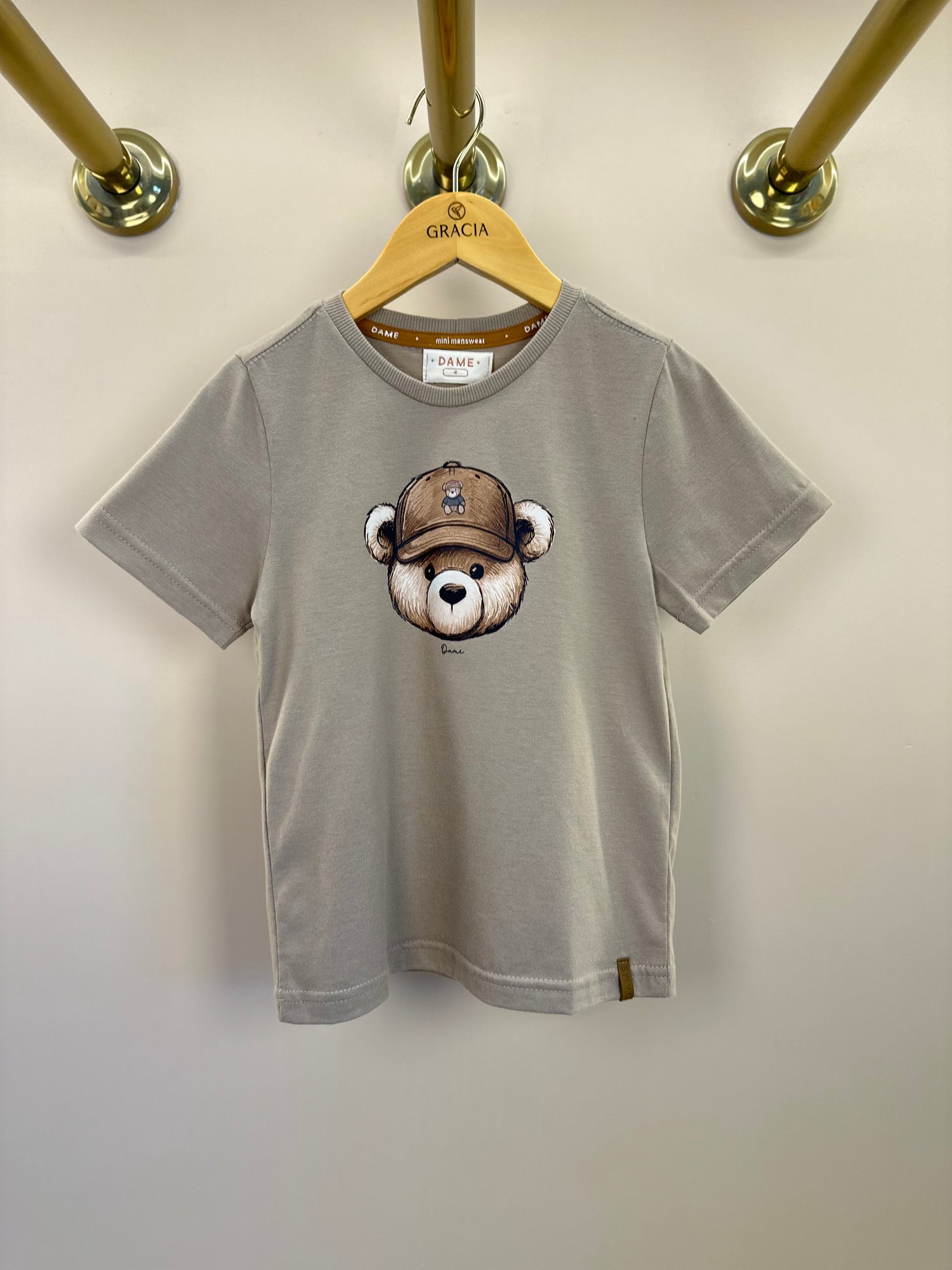 Camiseta Infantil Algodão Teddy Boné Fendi - Dame