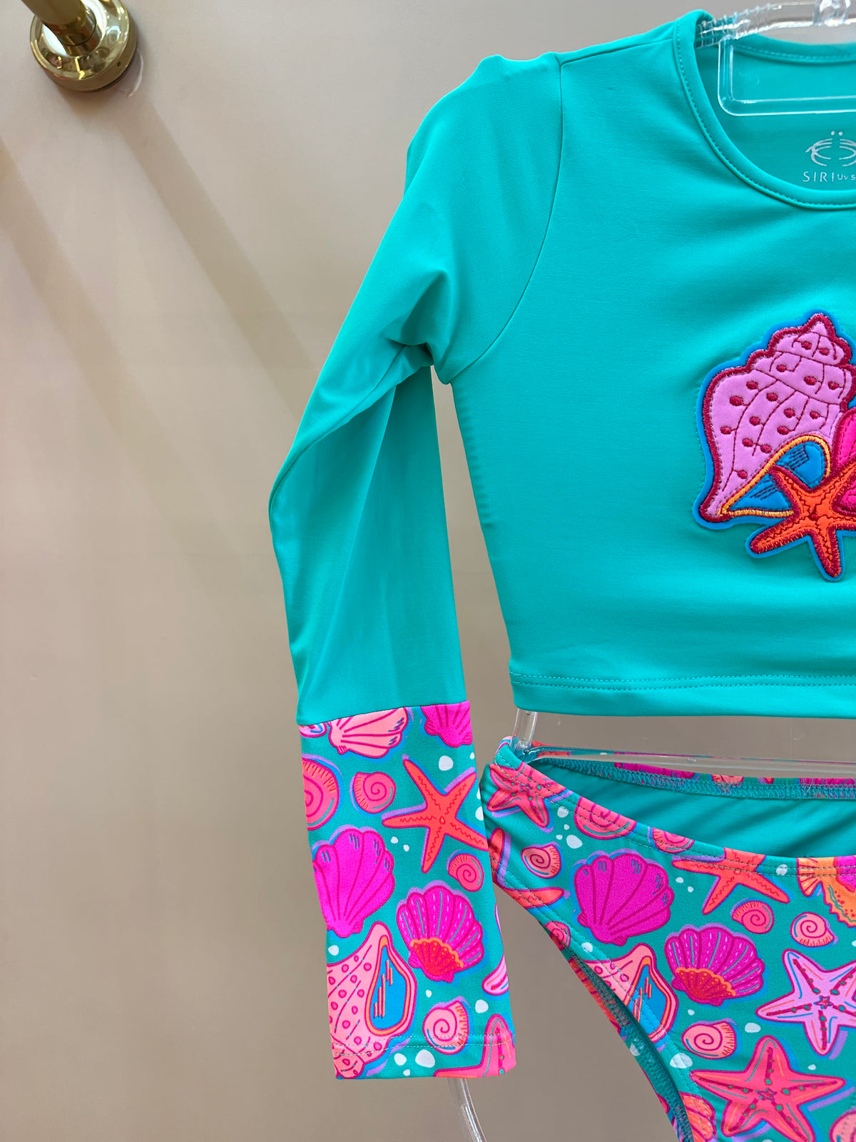 Biquíni Infantil Cropped Fernanda Est. Conchas - Siri Kids