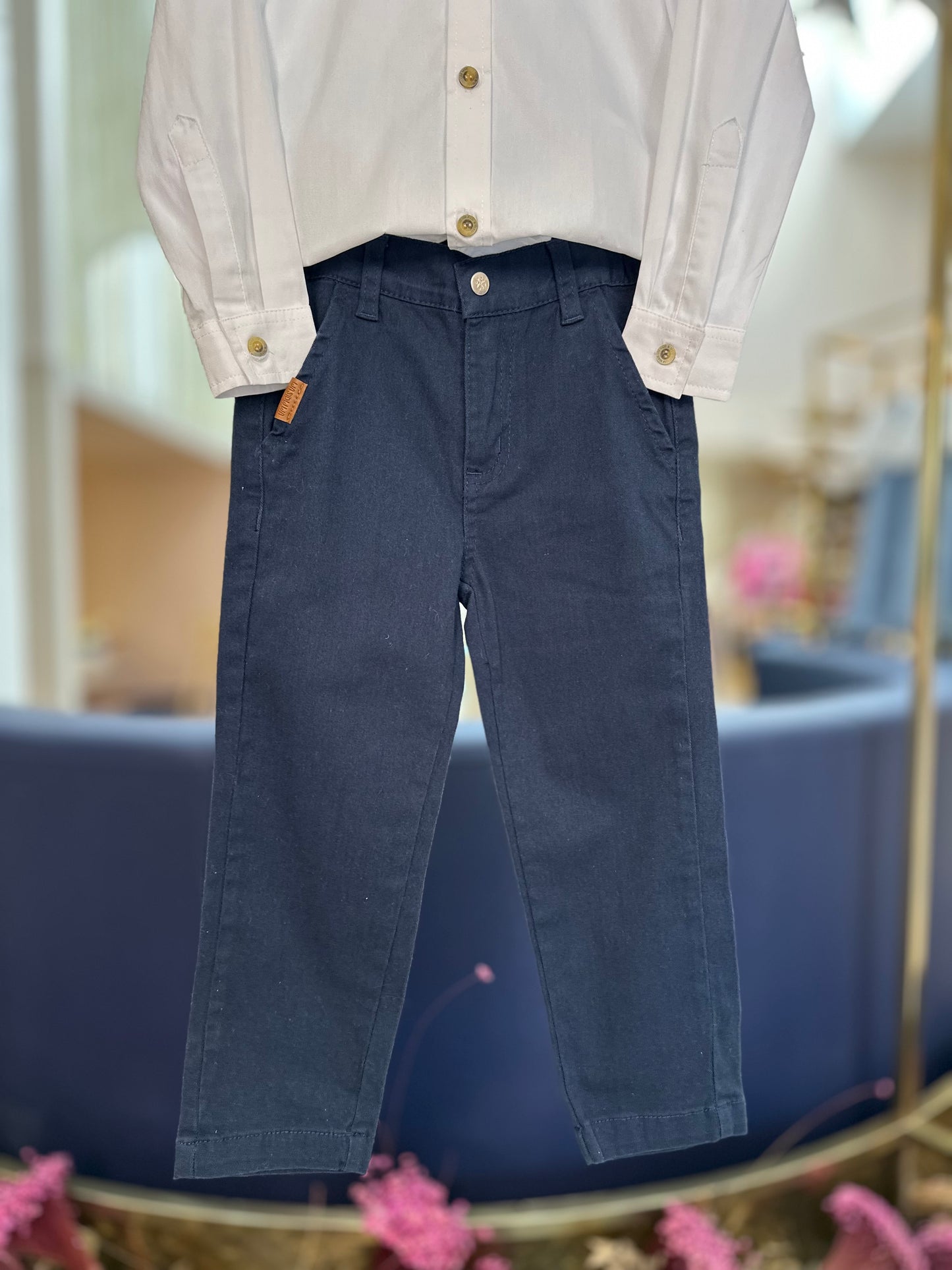 Camisa de tricoline 100% algodão - Um Mais Um