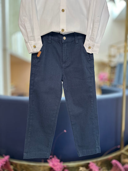 Camisa de tricoline 100% algodão - Um Mais Um