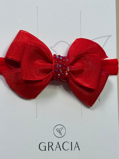 Faixinha Catavento Special Shine Organza Vermelho - Gracia
