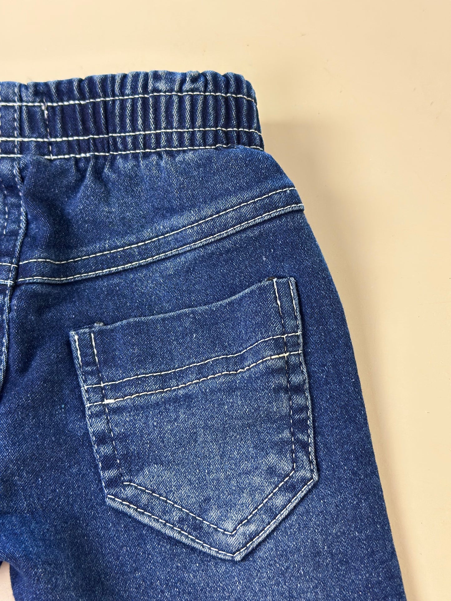 Calça Jeans Bebê Skinny Elastano Marinho - Dame