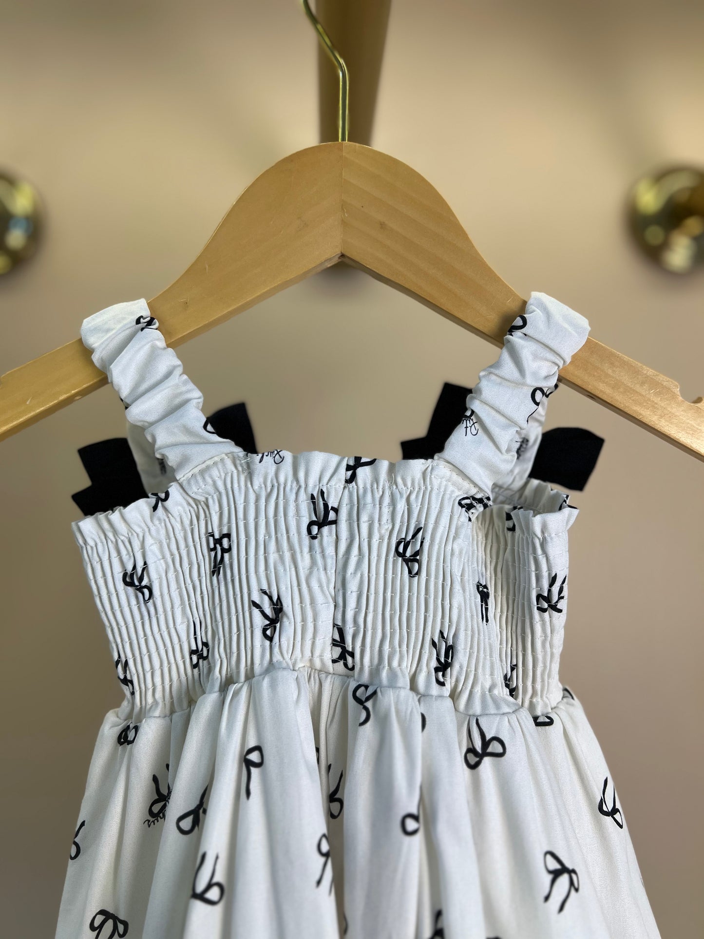 Vestido Bebê Algodão com Calcinha Lacinhos - Pituchinhus