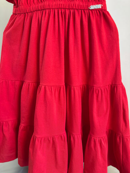 Vestido Infantil Vermelho Preppy - Animê