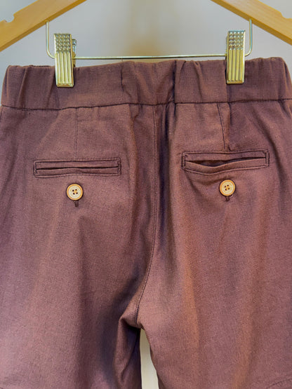 Bermuda Infantil Linho Marrom - Dudes
