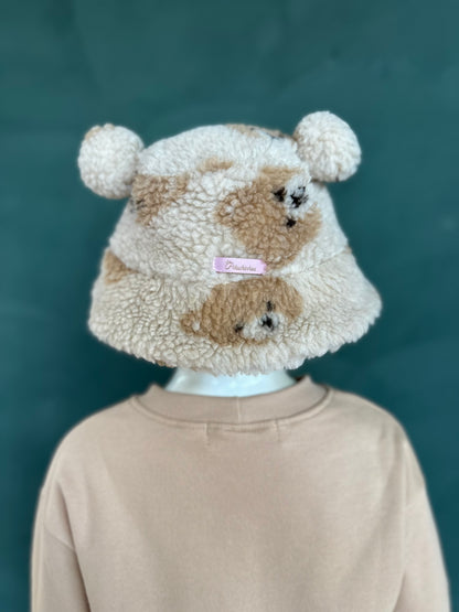 Chapéu Bucket Infantil Pele Orelhinhas Ursinhas - Pituchinhus