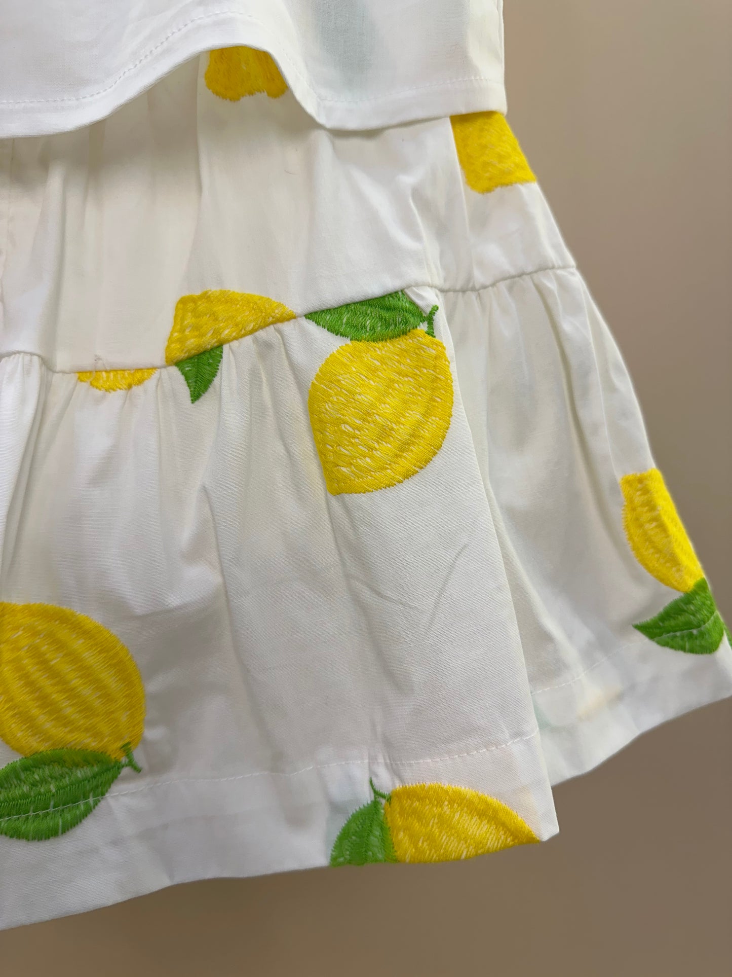 Conjunto Infantil Blusa Off e Saia Limões Soleil - Animê