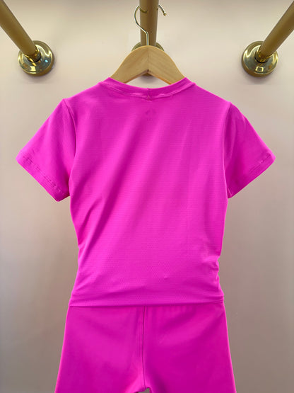 Conjunto Infantil Blusa Lívia Dry e Shorts Basic Six Badminton - Siri Sport