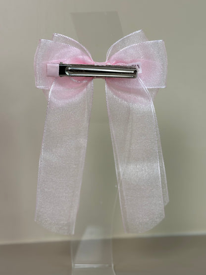 Laço Infantil Special Alongado All Organza Rosa Claro - Gracia