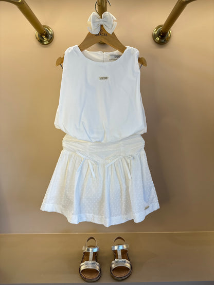 Conjunto Infantil Blusa Balonê e Saia Laise Multi Laços - Animê