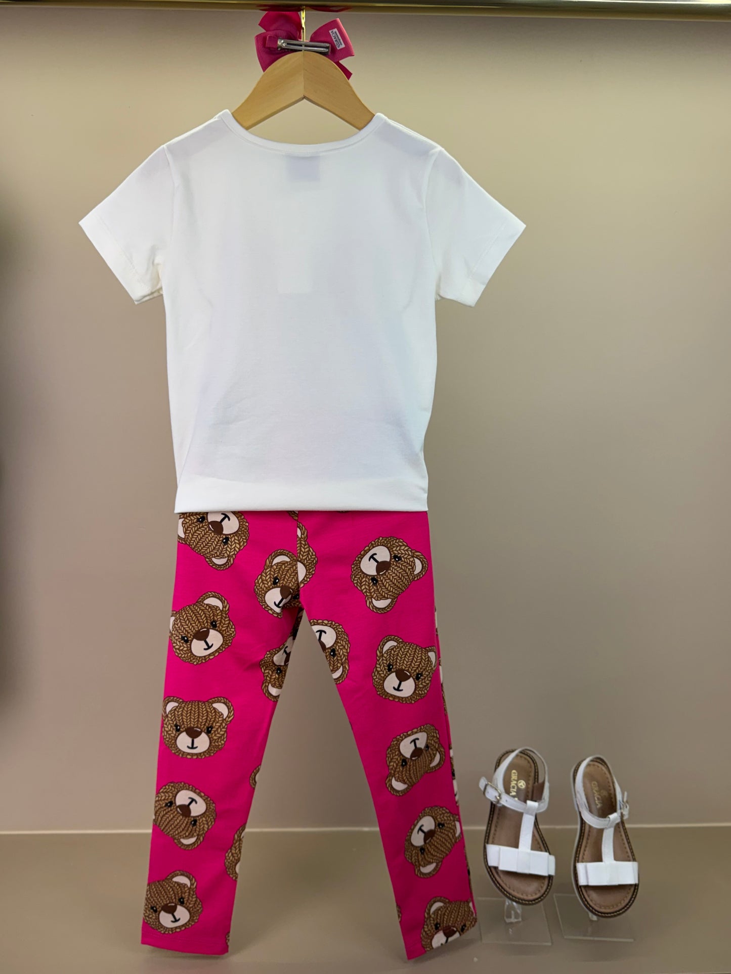 Conjunto Infantil Blusa Bears Sweets e Legging Estampa Bears - Momi