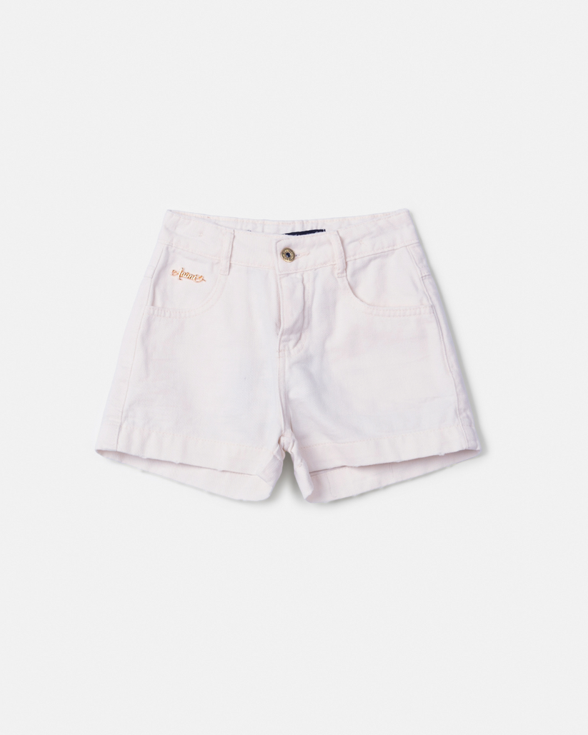 Shorts Infantil Sarja Off White - Animê