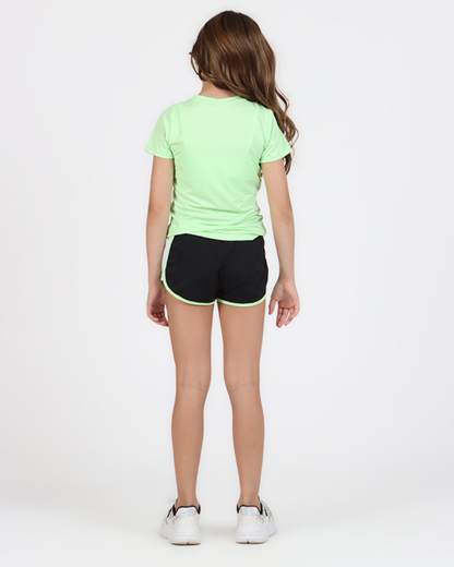 Conjunto Infantil Blusa Maria Sakay Conexão e Short Lorena Eclética Conexão - Siri Sport