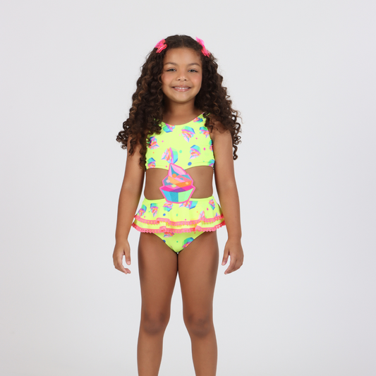 Maiô Infantil Carine Cupcake - Siri Kids PRÉ-VENDA