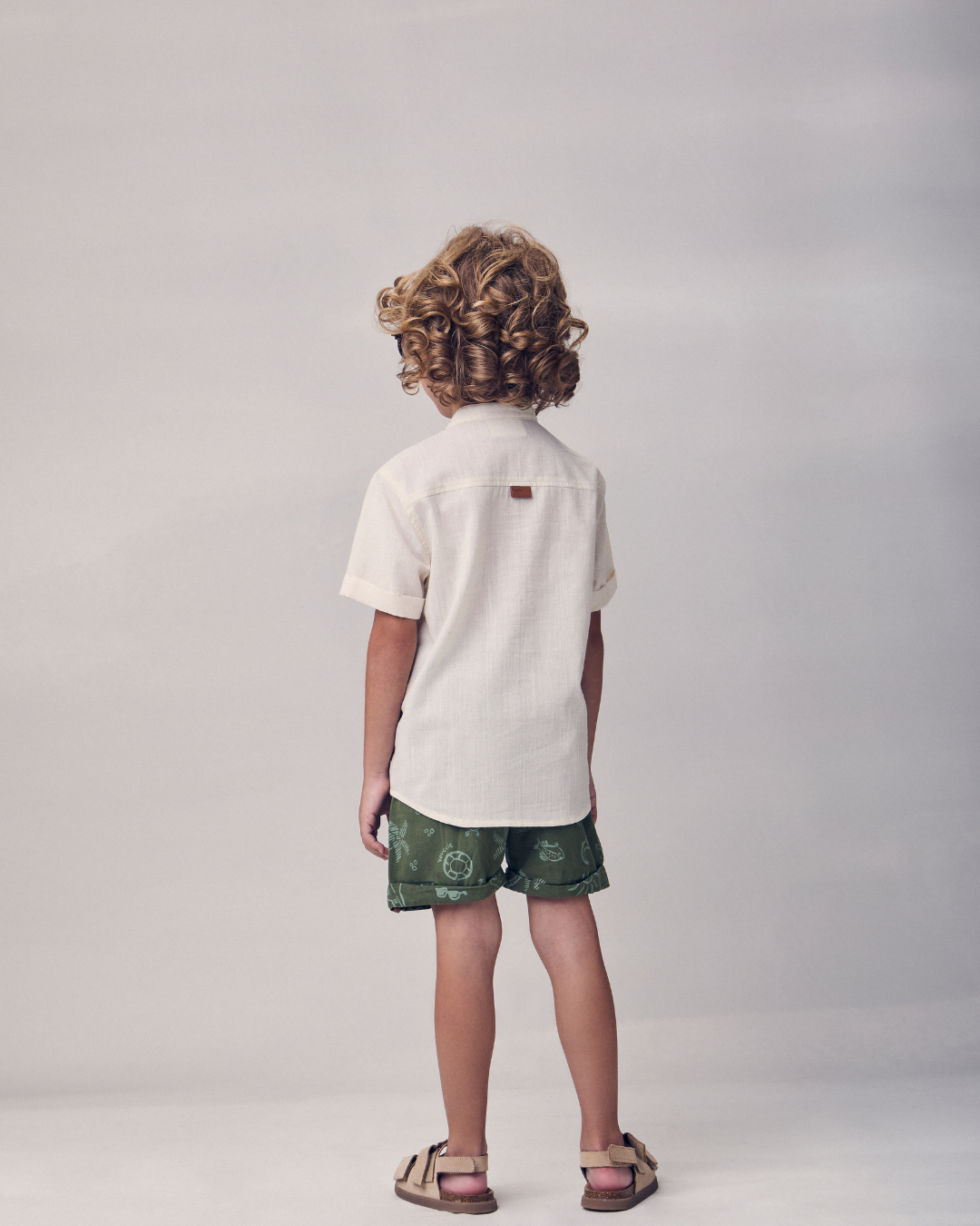 Conjunto Infantil Bata Linho e Bermuda Summer - Youccie