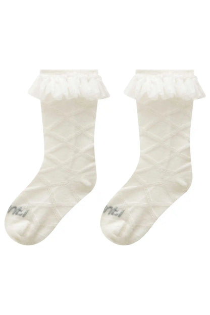 Meia Bebê Clássica 3/4 Off White - Infanti