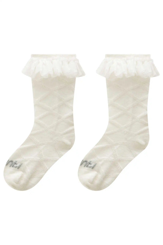Meia Bebê Clássica 3/4 Off White - Infanti