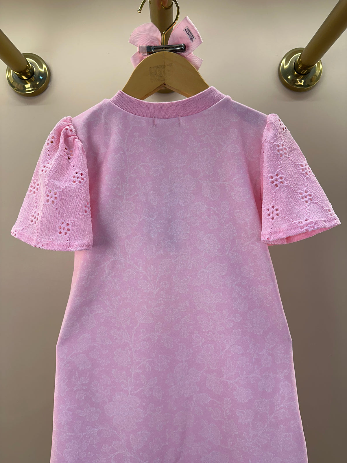 Vestido Infantil Rosa com Pérolas - Infanti