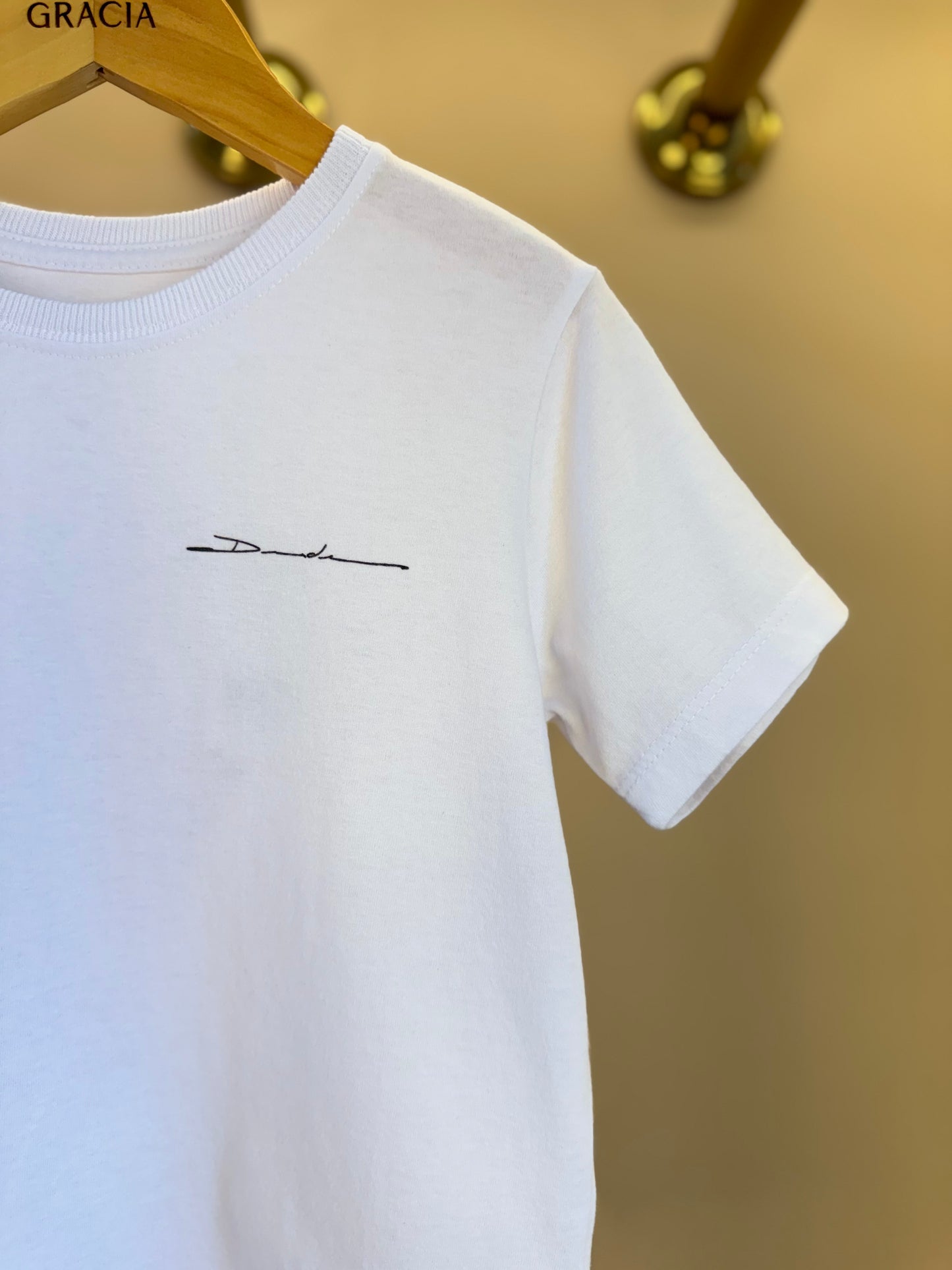 Camiseta Infantil Algodão Concha do Mar Branca - Dudes