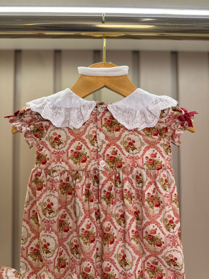 Pimpão Bebê Floral Provençal Gola Estampada - Roana
